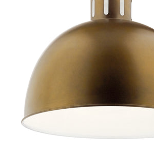 Kichler - 52153NBR - One Light Pendant - Zailey - Natural Brass