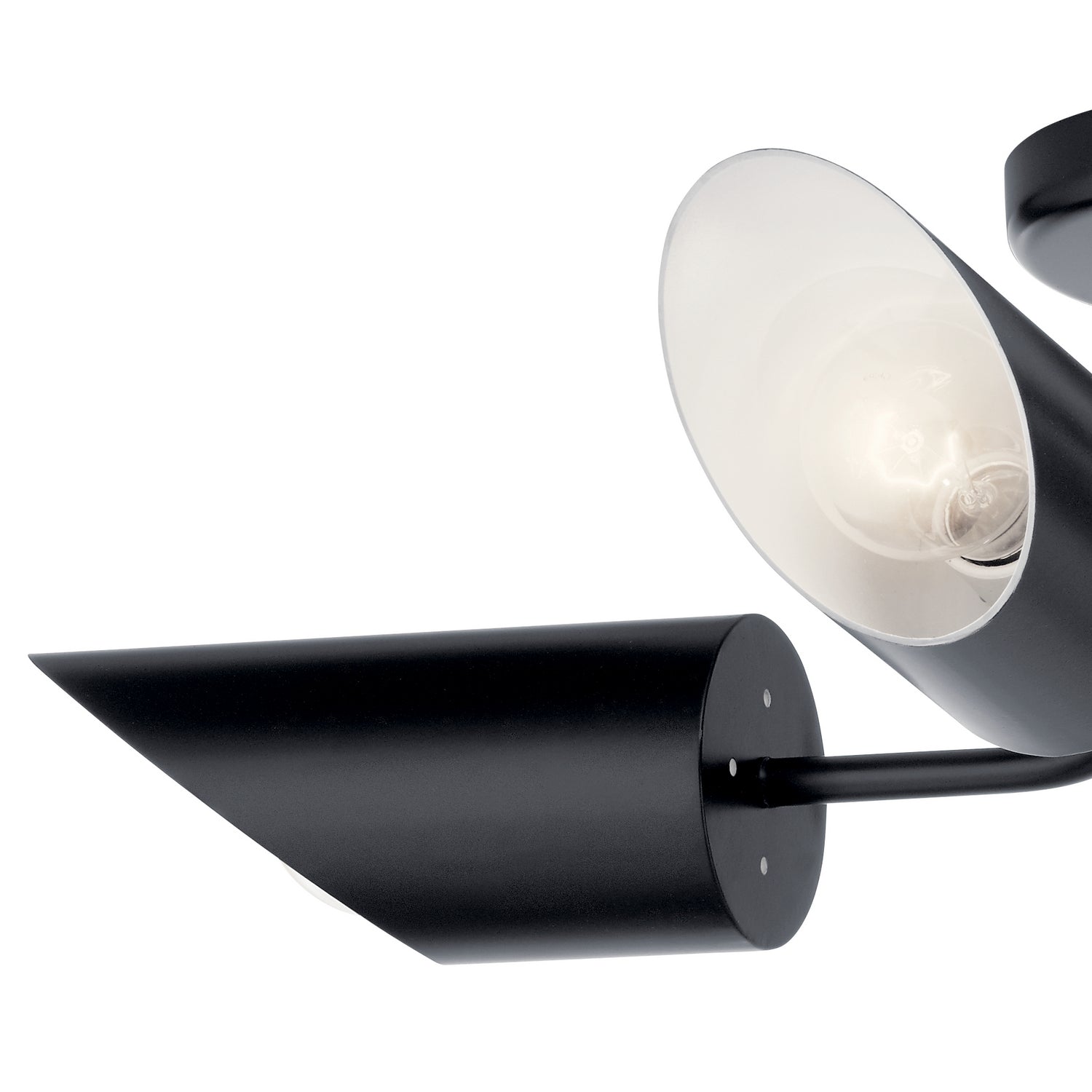 Kichler - 52164BK - Four Light Semi Flush Mount - Trentino - Black