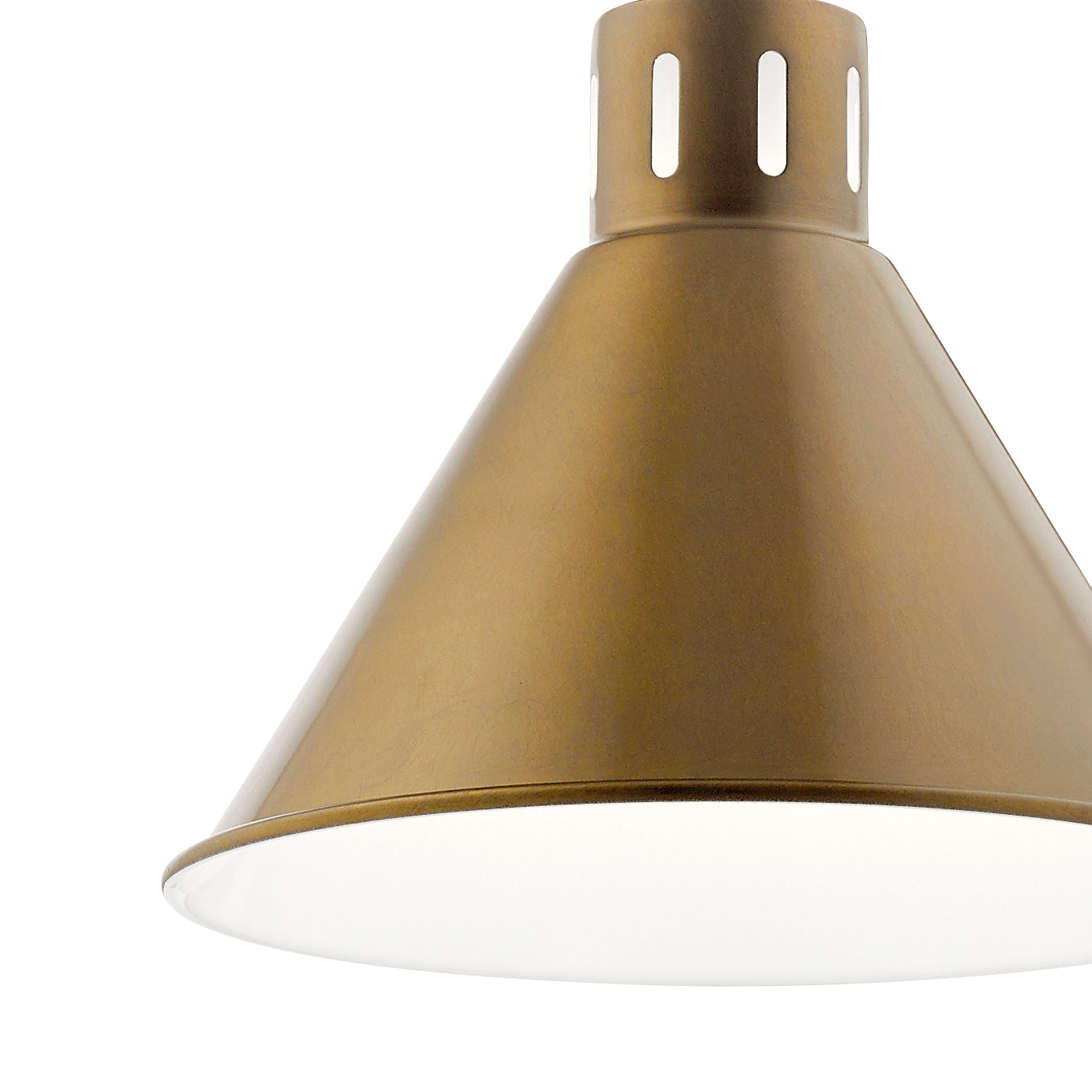 Kichler - 52176NBR - One Light Pendant - Zailey - Natural Brass