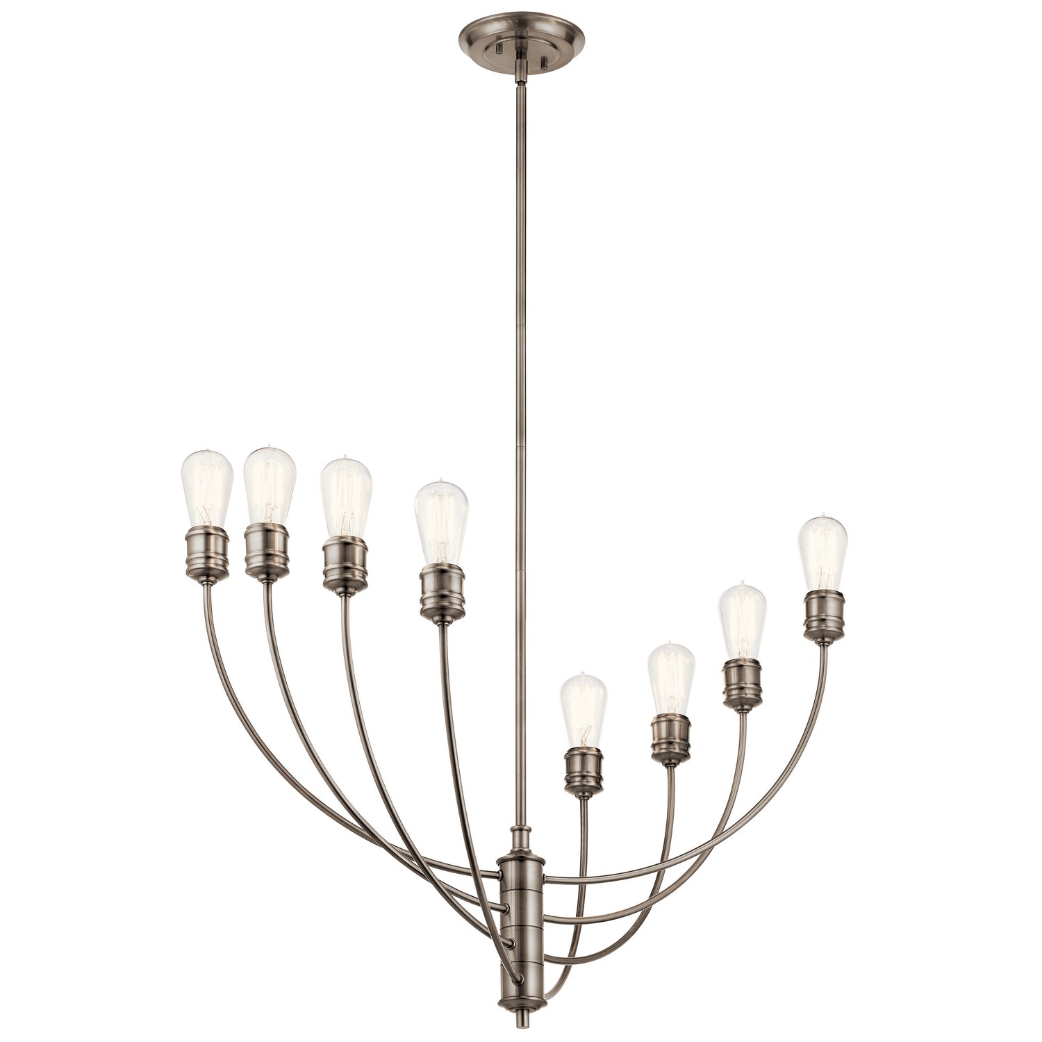 Kichler - 52255CLP - Eight Light Chandelier - Hatton - Classic Pewter