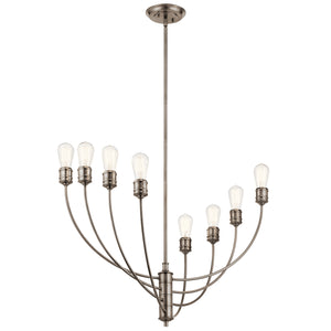 Kichler - 52255CLP - Eight Light Chandelier - Hatton - Classic Pewter