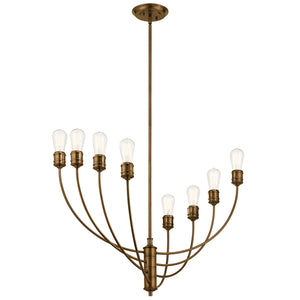 Kichler - 52255SB - Eight Light Chandelier - Hatton - Satin Bronze