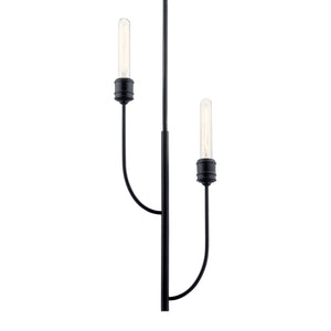 Kichler - 52258BK - Two Light Pendant - Hatton - Black