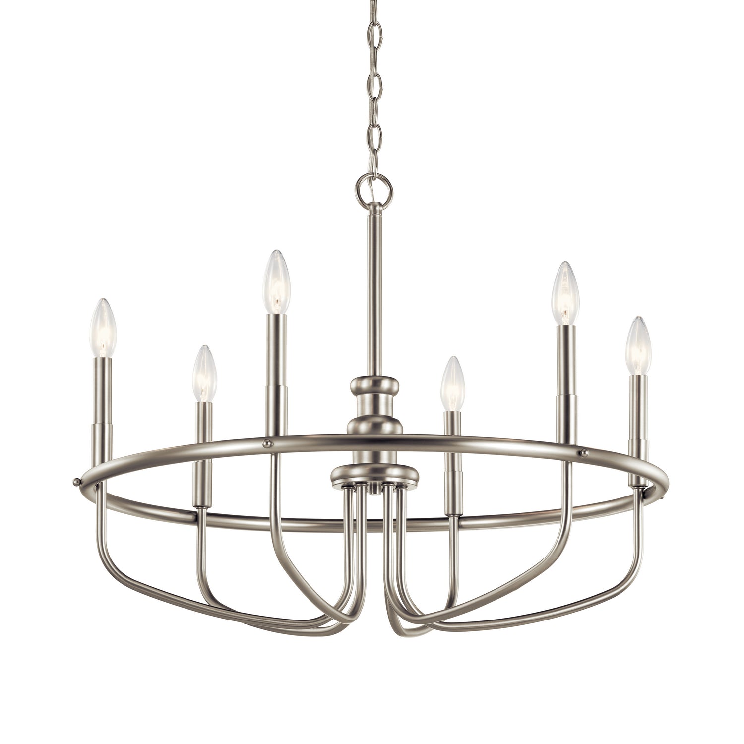 Kichler - 52304NI - Six Light Chandelier - Capitol Hill - Brushed Nickel