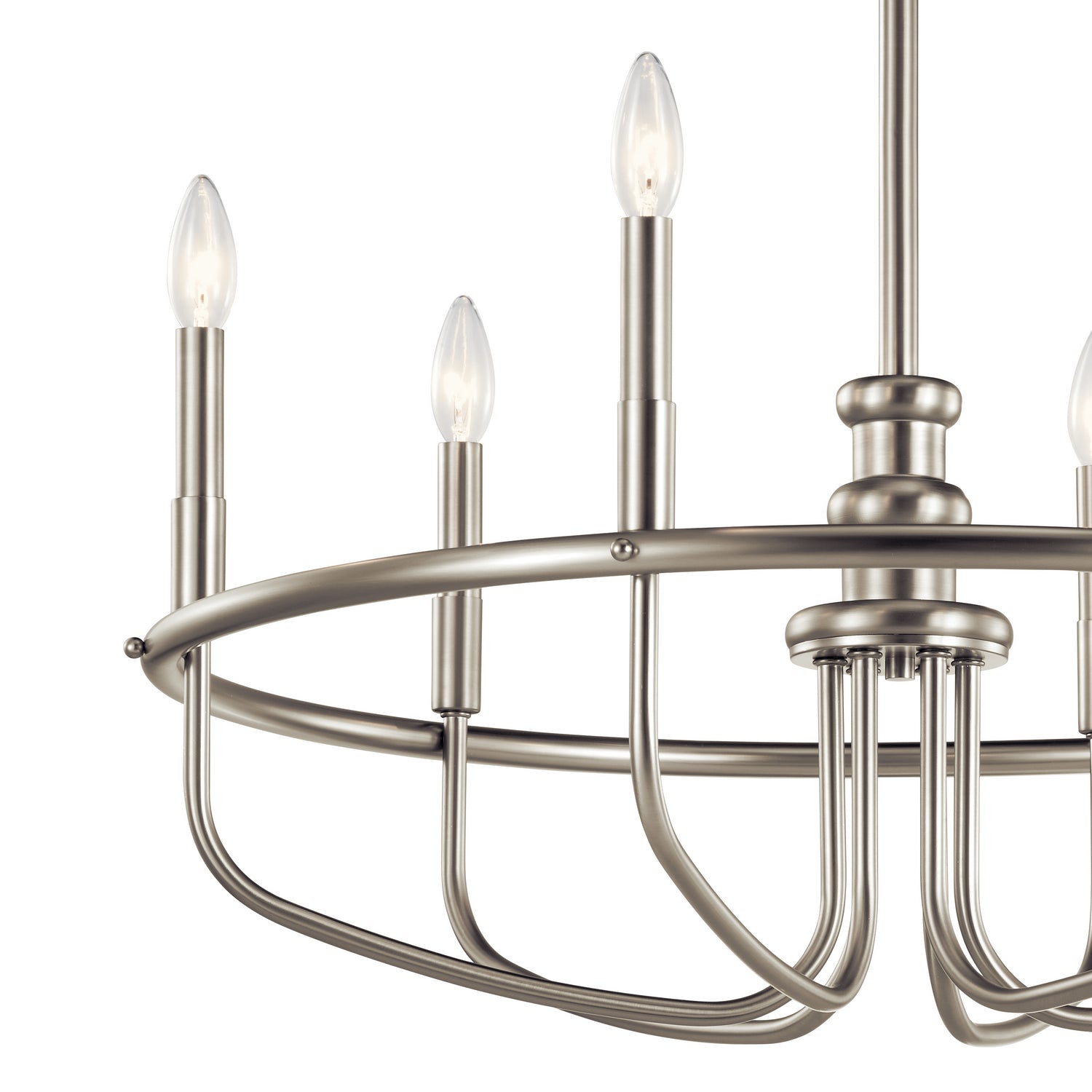 Kichler - 52304NI - Six Light Chandelier - Capitol Hill - Brushed Nickel