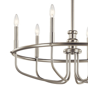 Kichler - 52304NI - Six Light Chandelier - Capitol Hill - Brushed Nickel