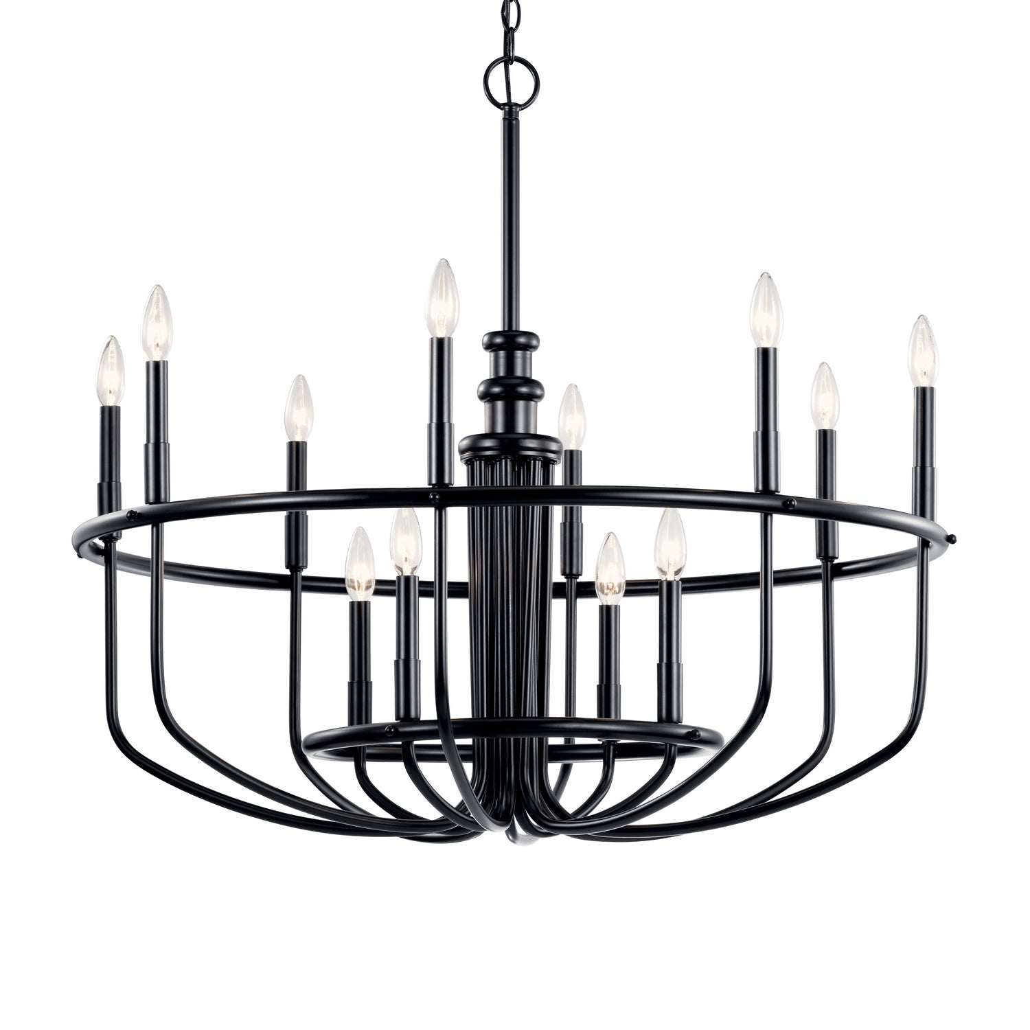 Kichler - 52305BK - 12 Light Chandelier - Capitol Hill - Black