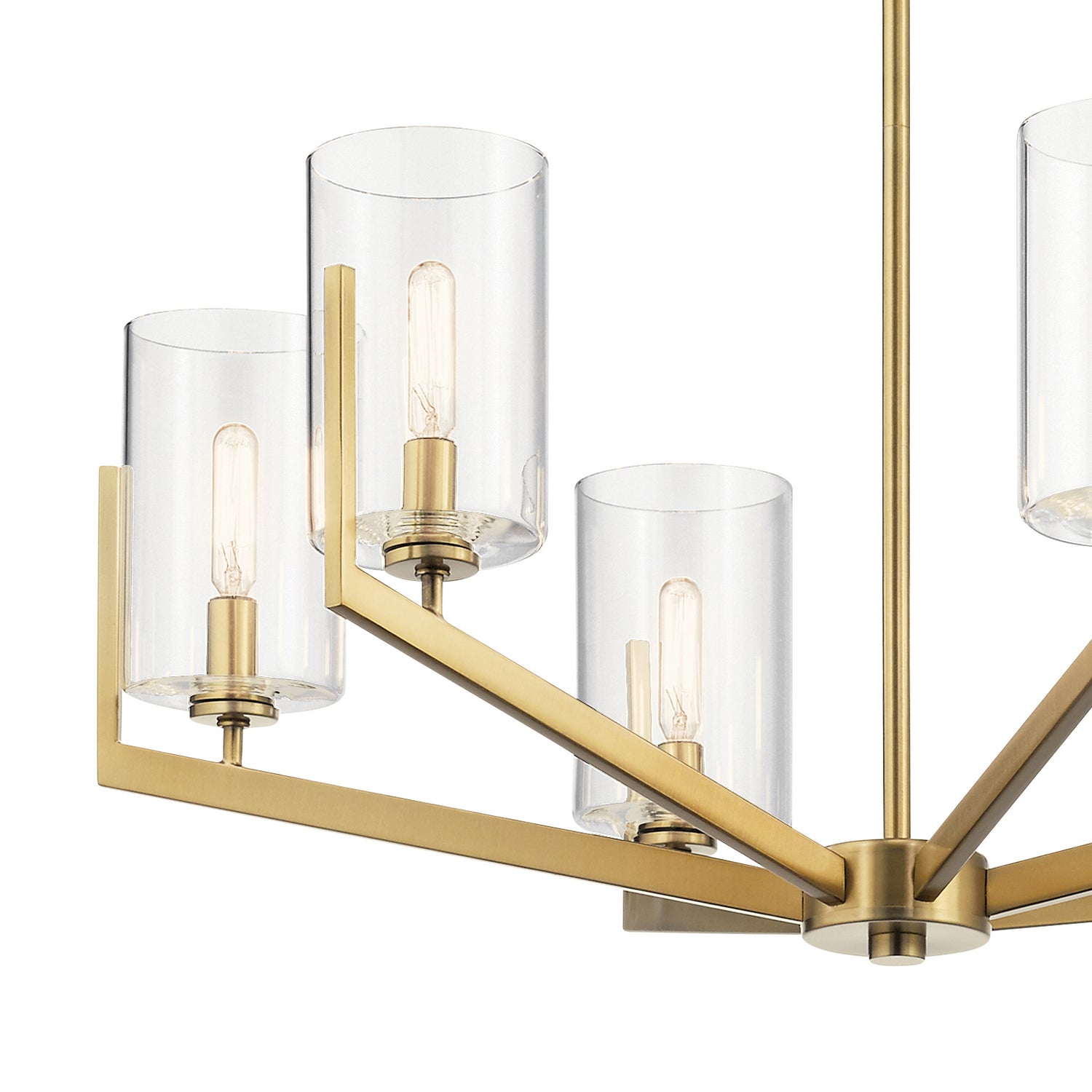 Kichler - 52314BNB - Six Light Chandelier - Nye - Brushed Natural Brass