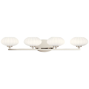 Kichler - 55026PN - Four Light Bath - Pim - Polished Nickel