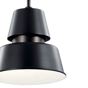 Kichler - 59003BK - One Light Outdoor Pendant - Lozano - Black