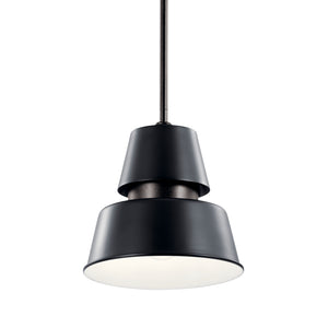 Kichler - 59003BK - One Light Outdoor Pendant - Lozano - Black