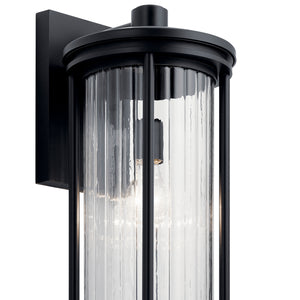 Kichler - 59024BK - One Light Outdoor Wall Mount - Barras - Black