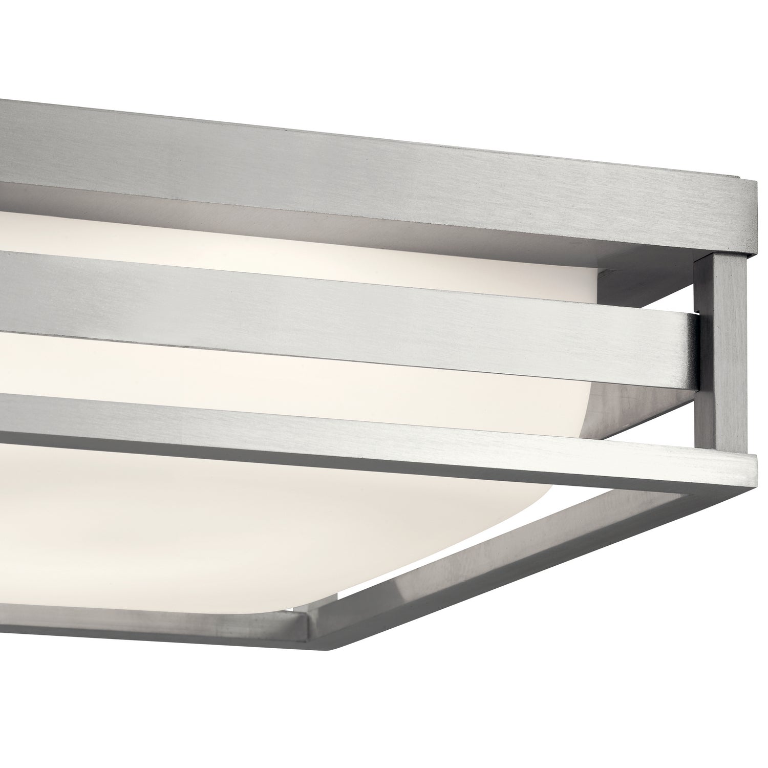 Kichler - 59037BALED - LED Outdoor Flush Mount - Ryler - Brushed Aluminum