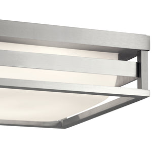 Kichler - 59037BALED - LED Outdoor Flush Mount - Ryler - Brushed Aluminum