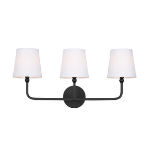 Capital Lighting - 119331MB-674 - Three Light Vanity - Dawson - Matte Black