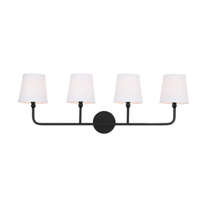 Capital Lighting - 119341MB-674 - Four Light Vanity - Dawson - Matte Black