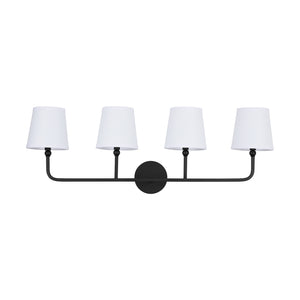 Capital Lighting - 119341MB-674 - Four Light Vanity - Dawson - Matte Black