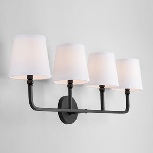 Capital Lighting - 119341MB-674 - Four Light Vanity - Dawson - Matte Black