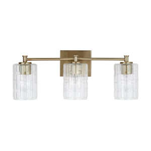 Capital Lighting - 138331AD-491 - Three Light Vanity - Emerson - Aged Brass