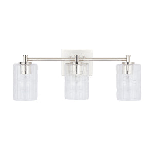 Capital Lighting - 138331PN-491 - Three Light Vanity - Emerson - Polished Nickel