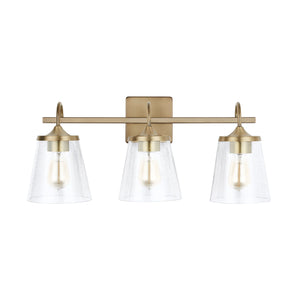 Capital Lighting - 139132AD-496 - Three Light Vanity - Jayne - Aged Brass
