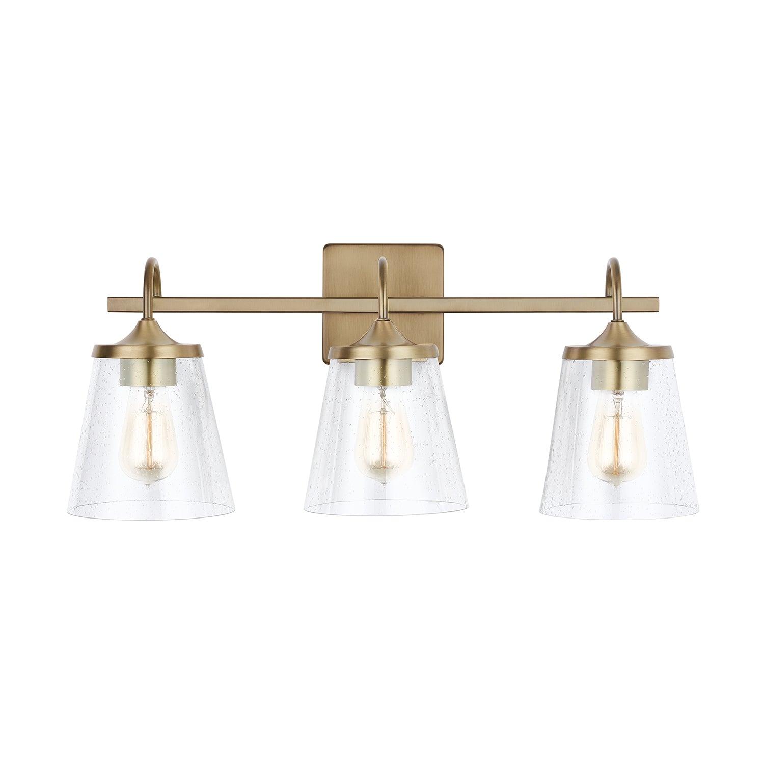Capital Lighting - 139132AD-496 - Three Light Vanity - Jayne - Aged Brass