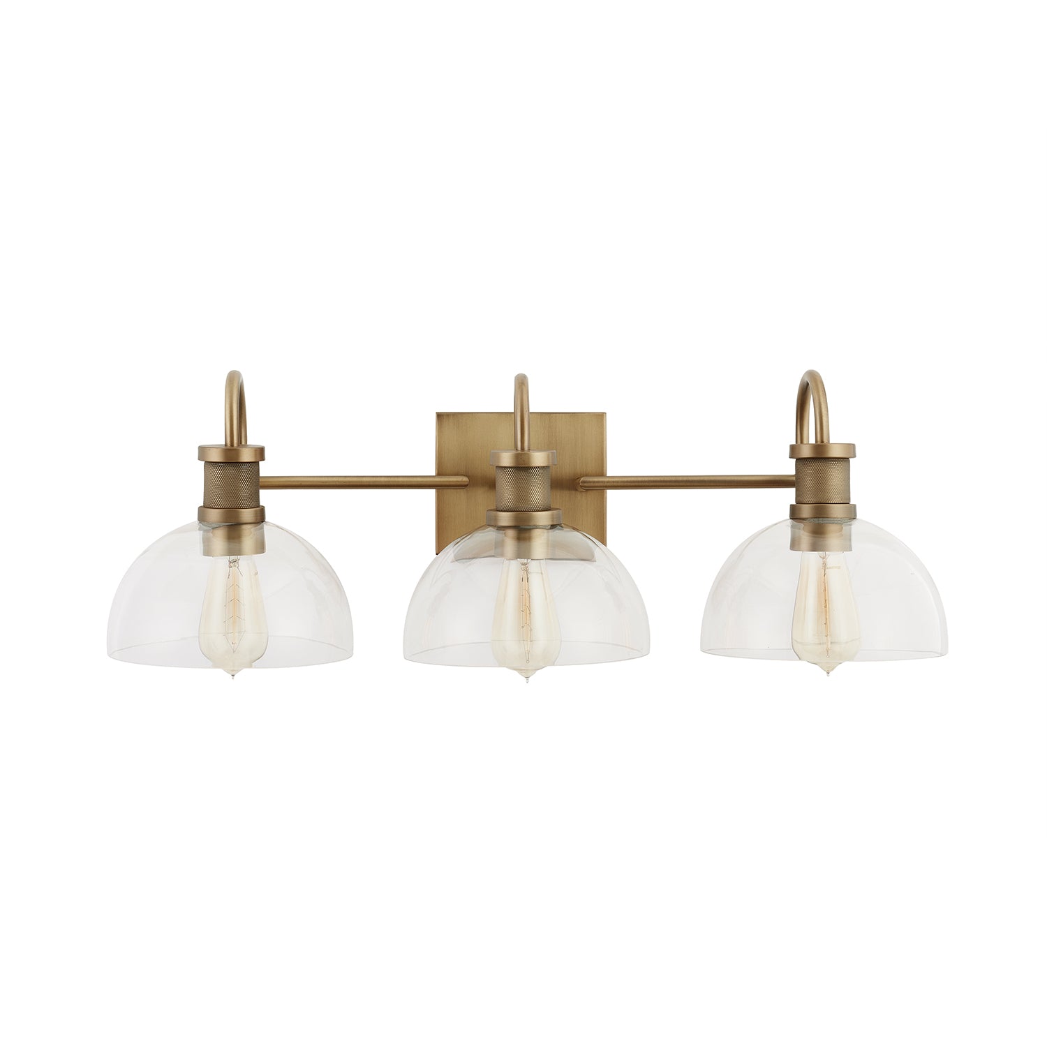 Capital Lighting - 139133AD-497 - Three Light Vanity - Cassidy - Aged Brass