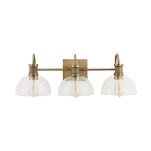 Capital Lighting - 139133AD-497 - Three Light Vanity - Cassidy - Aged Brass