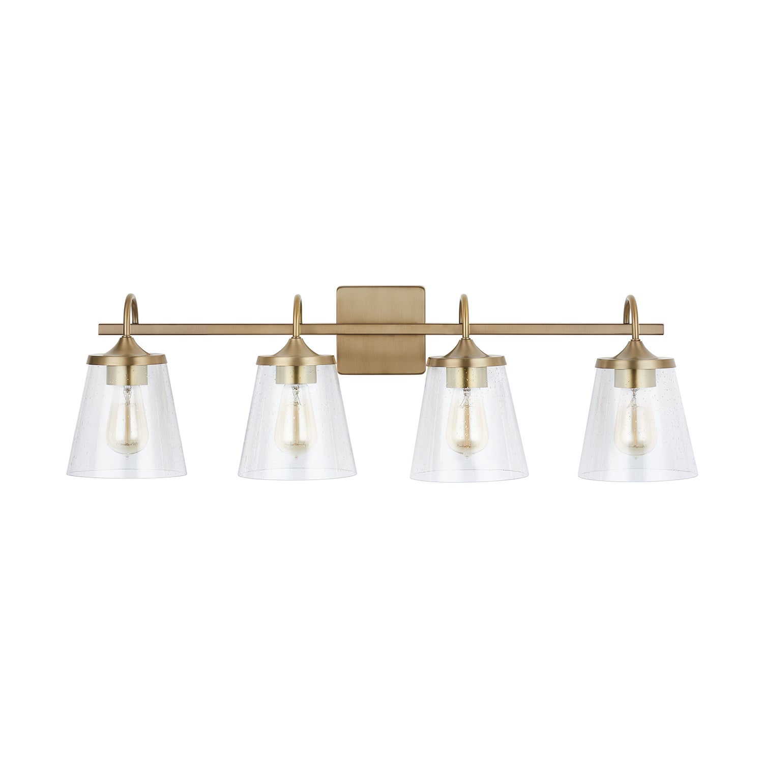 Capital Lighting - 139142AD-496 - Four Light Vanity - Jayne - Aged Brass