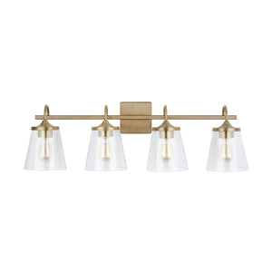 Capital Lighting - 139142AD-496 - Four Light Vanity - Jayne - Aged Brass