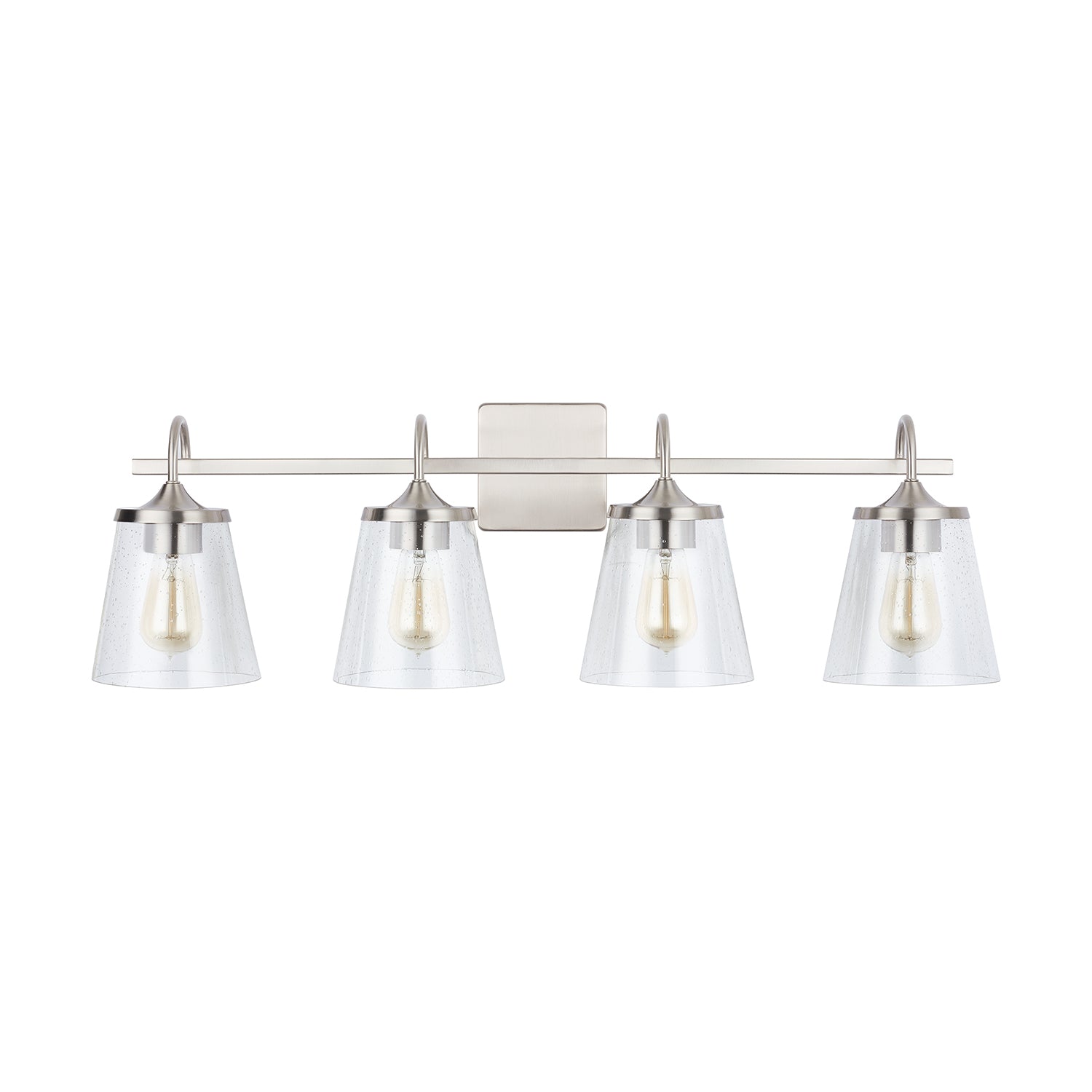 Capital Lighting - 139142BN-496 - Four Light Vanity - Jayne - Brushed Nickel