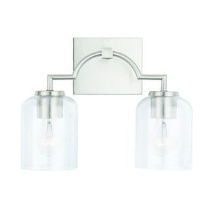 Capital Lighting - 139321BN-500 - Two Light Vanity - Carter - Brushed Nickel