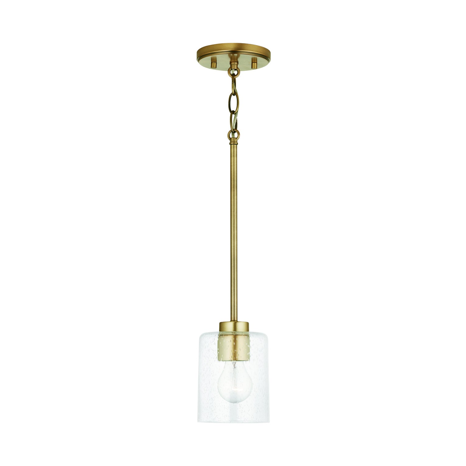 Capital Lighting - 328511AD-449 - One Light Pendant - Greyson - Aged Brass