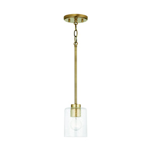Capital Lighting - 328511AD-449 - One Light Pendant - Greyson - Aged Brass