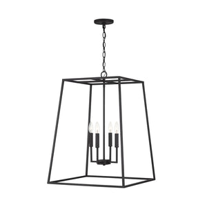 Capital Lighting - 337341BI - Four Light Pendant - Clint - Black Iron