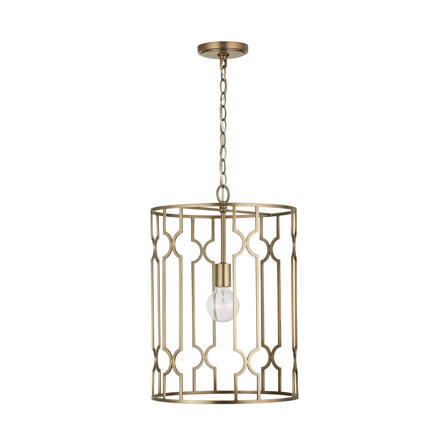 Capital Lighting - 338911AD - One Light Pendant - Jordyn - Aged Brass