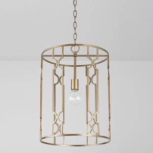 Capital Lighting - 338911AD - One Light Pendant - Jordyn - Aged Brass