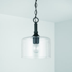 Capital Lighting - 339311MB - One Light Pendant - Carter - Matte Black