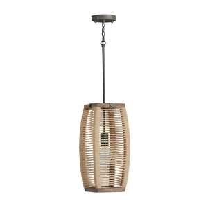 Capital Lighting - 340311YG - One Light Pendant - Jacob - Grey Wash and Grey Iron