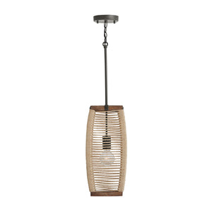 Capital Lighting - 340311YG - One Light Pendant - Jacob - Grey Wash and Grey Iron