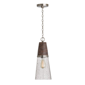 Capital Lighting - 340511HN - One Light Pendant - Connor - Barnhouse and Matte Nickel
