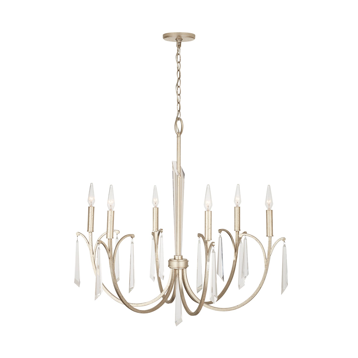 Capital Lighting - 437061WG - Six Light Chandelier - Gwyneth - Winter Gold