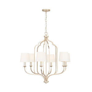 Capital Lighting - 438761WG-698 - Six Light Chandelier - Ophelia - Winter Gold