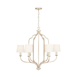 Capital Lighting - 438761WG-698 - Six Light Chandelier - Ophelia - Winter Gold