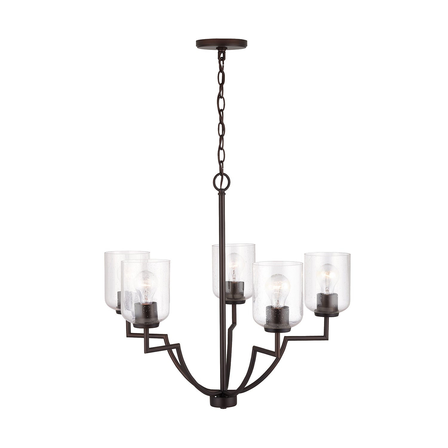 Capital Lighting - 439351BZ-500 - Five Light Chandelier - Carter - Bronze
