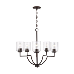Capital Lighting - 439351BZ-500 - Five Light Chandelier - Carter - Bronze