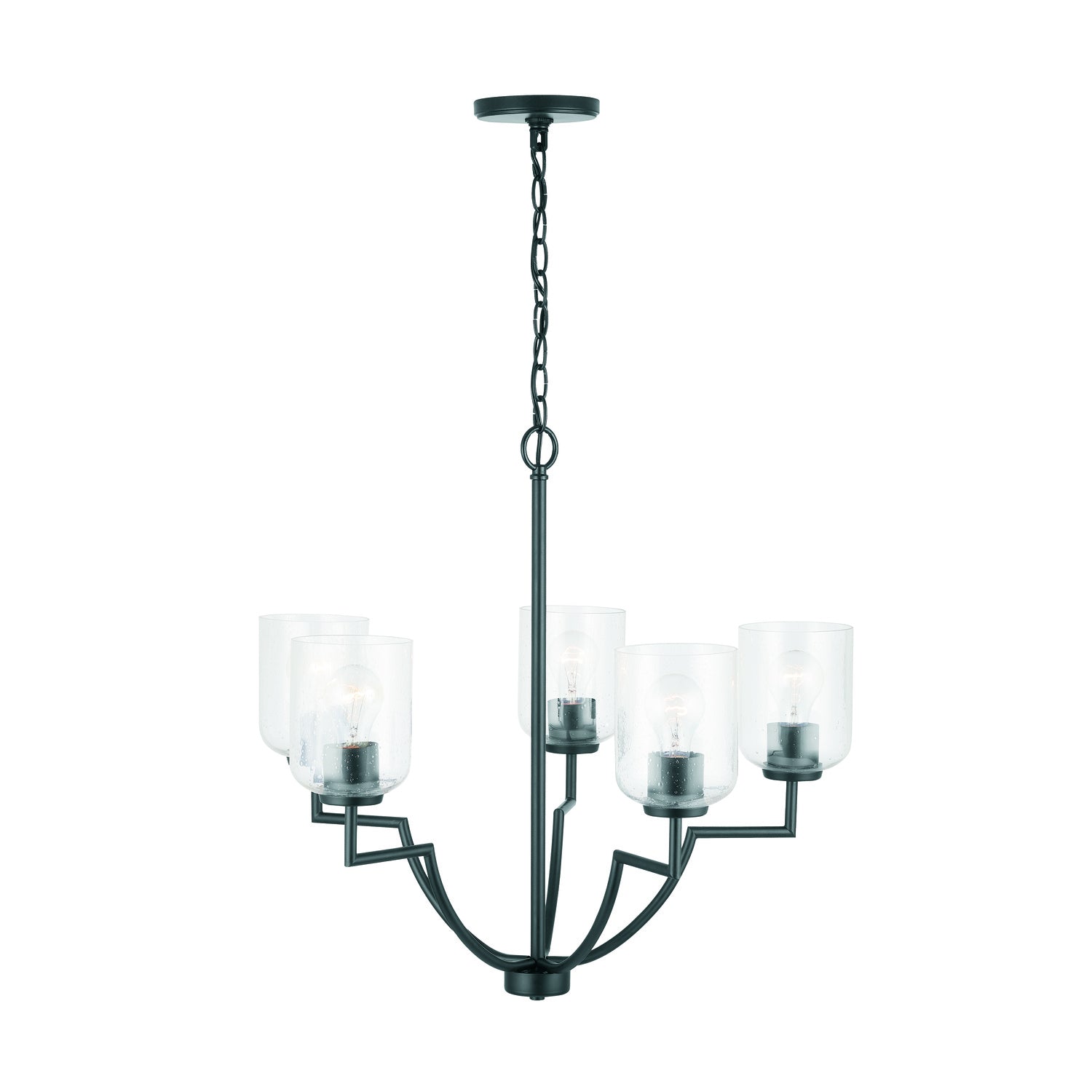 Capital Lighting - 439351MB-500 - Five Light Chandelier - Carter - Matte Black