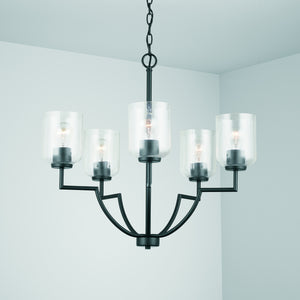 Capital Lighting - 439351MB-500 - Five Light Chandelier - Carter - Matte Black