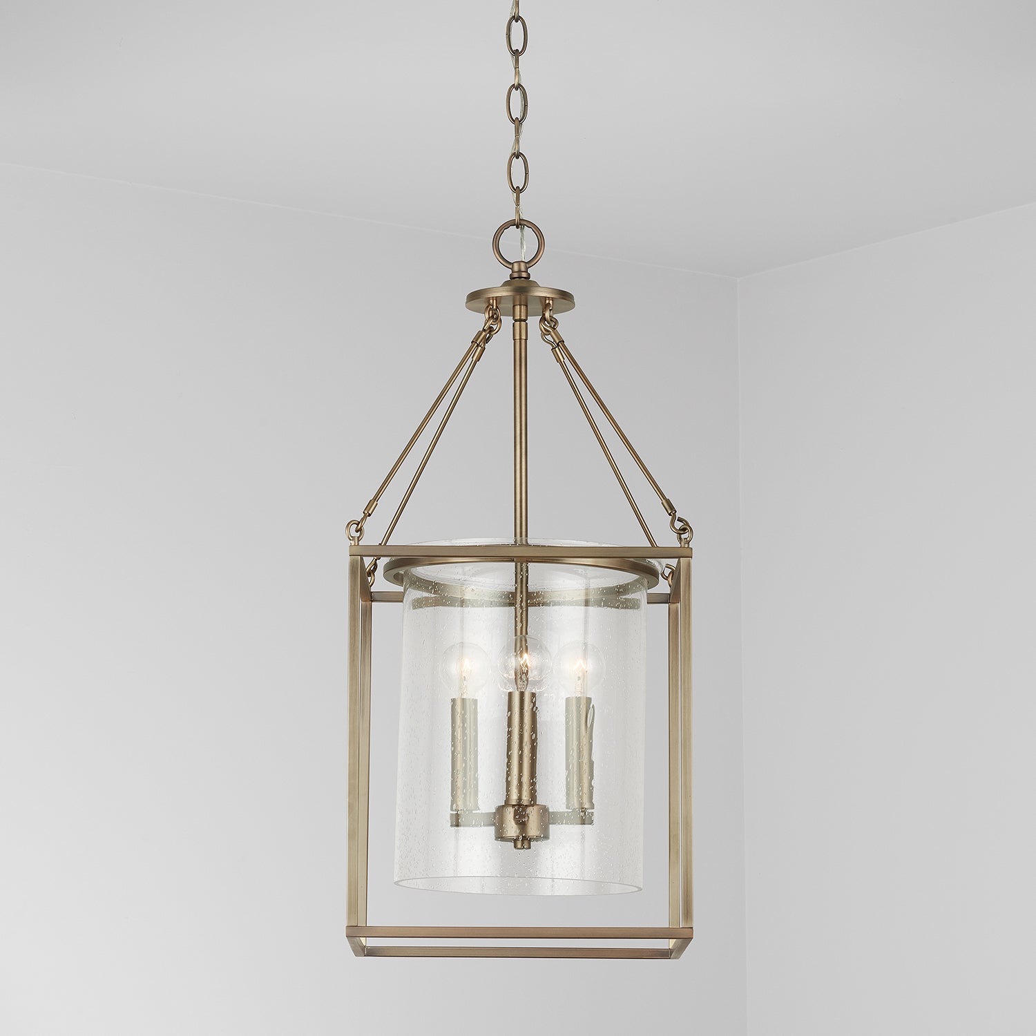 Capital Lighting - 532843AD - Four Light Pendant - Cooper - Aged Brass