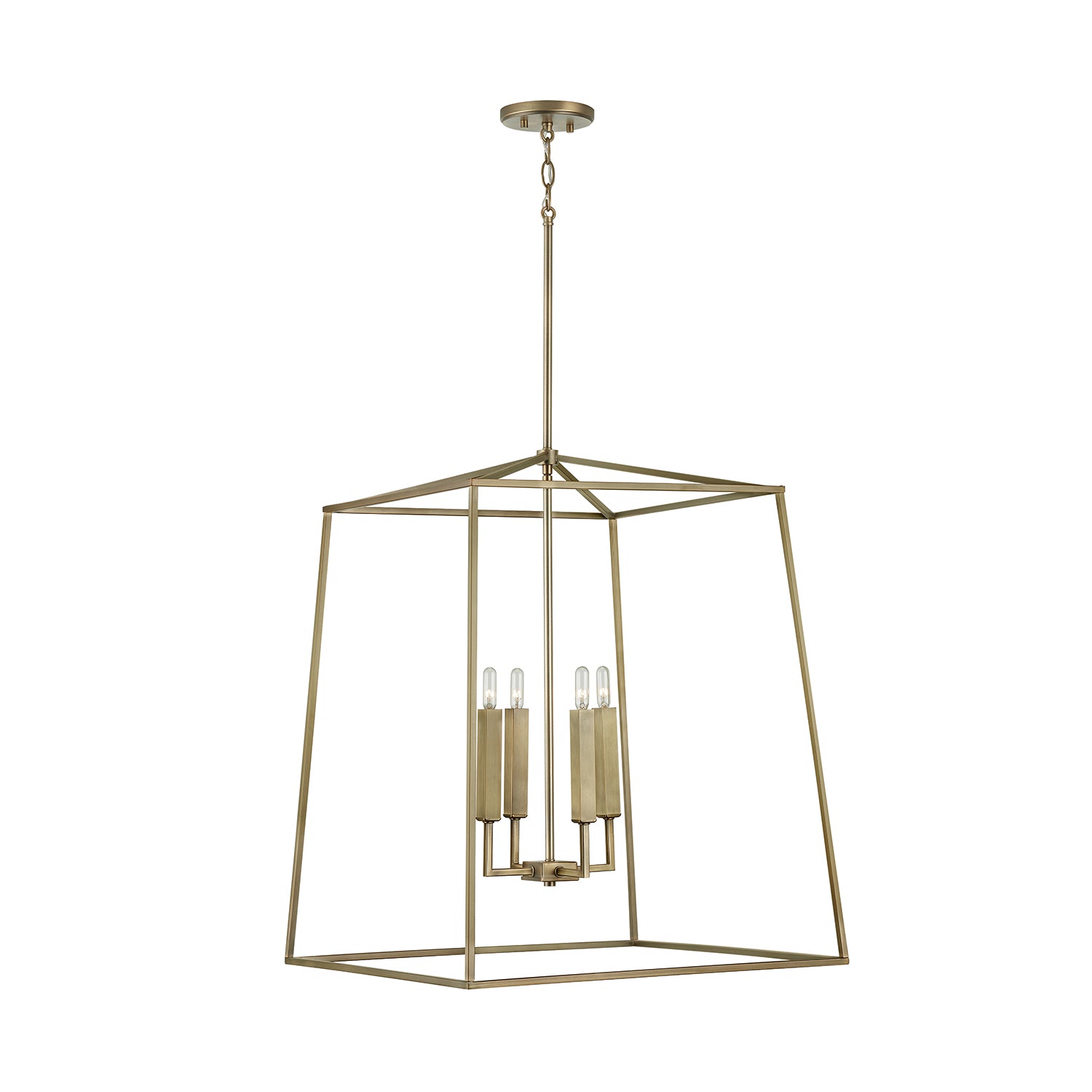 Capital Lighting - 537643AD - Four Light Foyer - Thea - Aged Brass